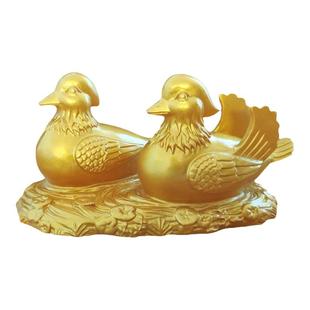 鸳鸯摆件姻缘一对送新人礼物家居卧室工艺品饰品百年好合新婚礼品