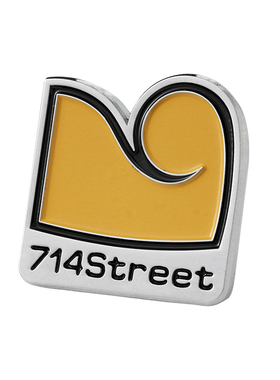 714street四联金属徽章