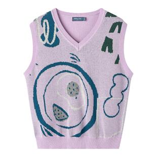 儿童毛衣背心外穿女童马甲春秋洋气薄款中大童针织线衫上衣幼儿园