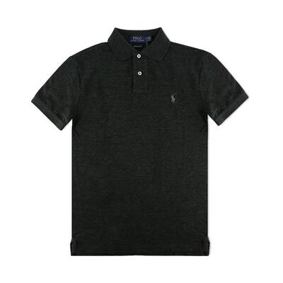 PRL男士纯色短袖polo衫珠地棉