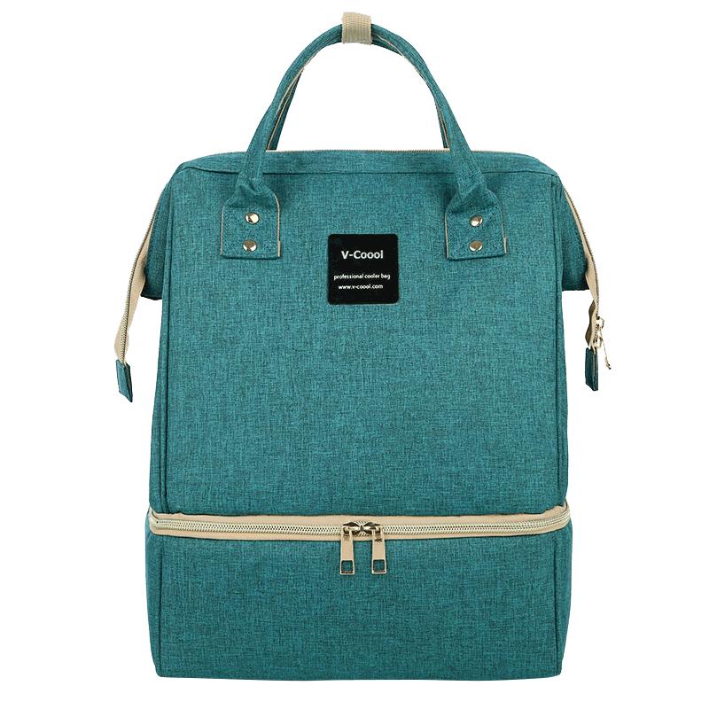vcoool大容量背奶包母乳冰包上班母婴双肩装备冷藏双层储奶保温包