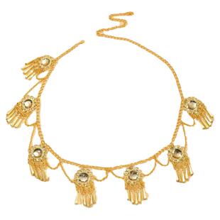 2024新款腰饰波西米亚民族风红色宝石流苏腰链女高级感裙子配饰