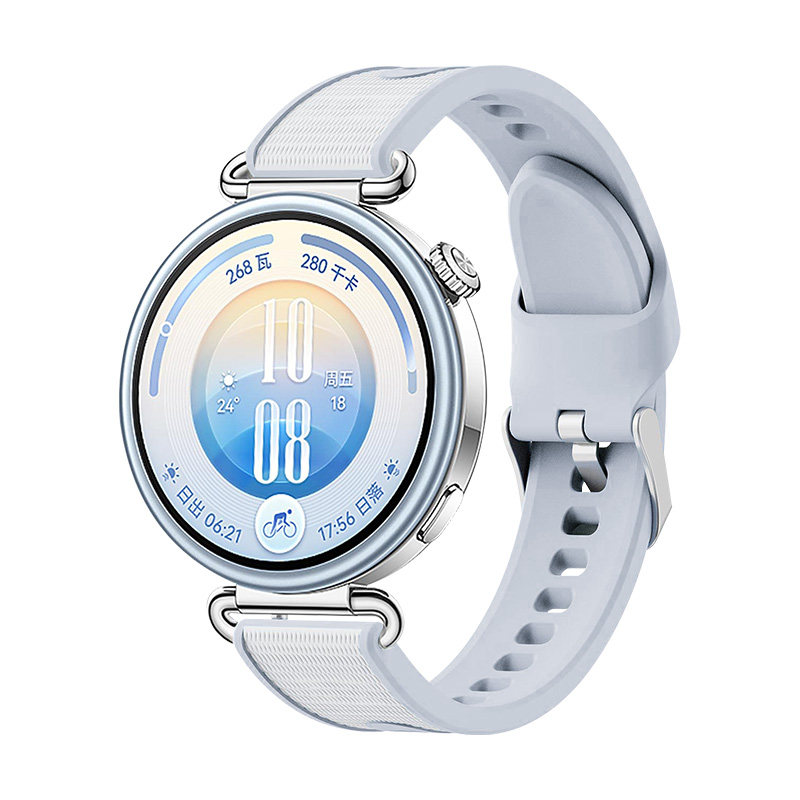 适用华为gt7手表gt6同款硅胶表带gt5智能gt5pro运动watch6新品gt4男女款透气腕带43/42/41表盘替换配件18mm