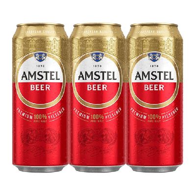 Amstel红爵啤酒皮尔森3罐