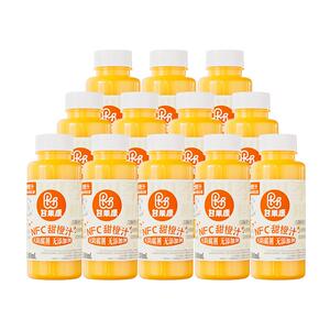 【禧物社直播间】甘果康100%nfc鲜榨橙汁无添加冷压榨饮料300ml