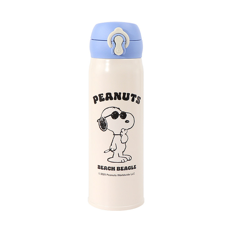 miniso名创优品史努比环海日记系列弹盖保温保冷杯可爱杯子450mL