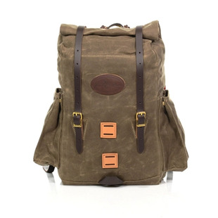 美国Frost River户外卷顶背包frostriver油蜡防水复古帆布双肩包