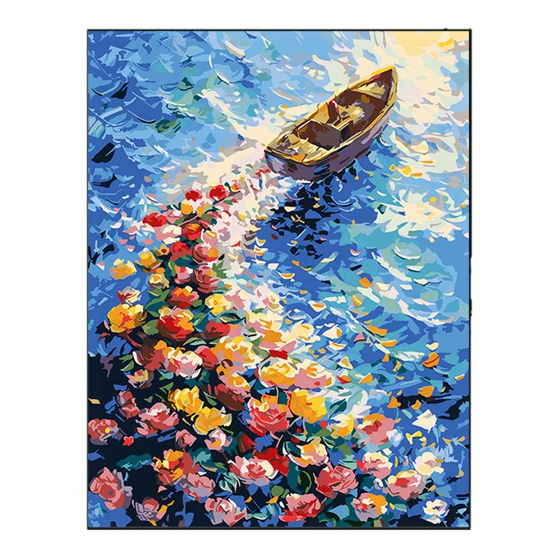 可定制数字油画风景油彩画