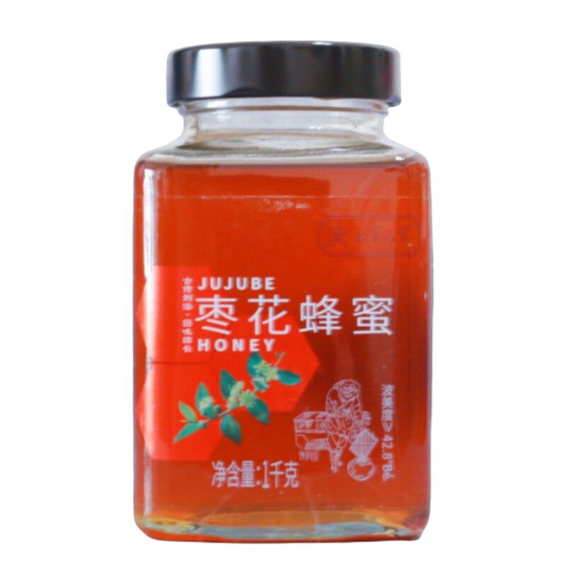 皇味心宫元堂枣花蜂蜜纯正中老年成人儿童通用洋槐花香广西1000克