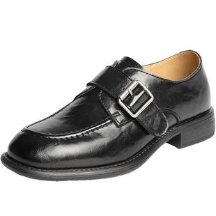 阿秋同款百丽时光旅人厚底乐福鞋新款小皮鞋深口单鞋子E1F1DAM6