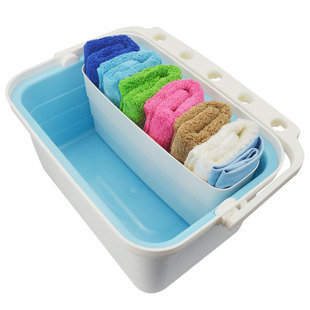 七色保洁布洗碗布不易掉毛加厚七色布珊瑚绒竹纤维清洁巾家政家用