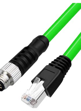 M8转RJ45工业网线M8航空插头