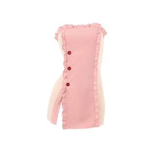 荷叶边性感抹胸粉色护士服cos情裙套装qq内衣纯欲情侣约会战袍