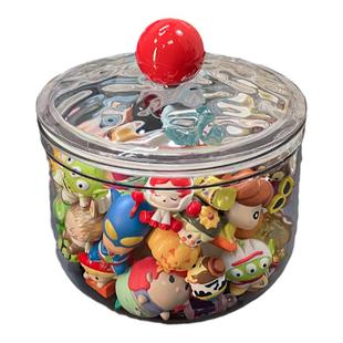 萌粒亚克力展示盒盲盒手办摆件装饰品痛柜防尘罩玩具全透明收纳罐