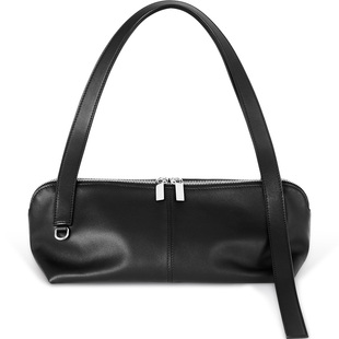 TADFAB包包柔软真皮通勤拉链腋下包白色高级质感精致单肩手提包