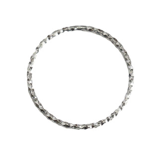 极细波光粼粼满天星闭口戒指S999足银圈戒关节戒多切面气质叠戴戒