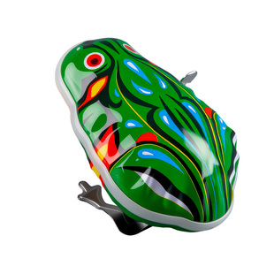 铁皮青蛙玩具小青蛙玩具儿童礼物发条上链跳跳蛙动物弹跳80后怀旧