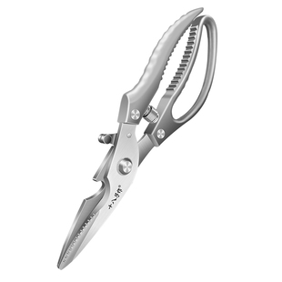 十八子作厨房剪刀强力剪鸡鸭鹅骨头专用刀不锈钢杀鱼剪肉食物剪子