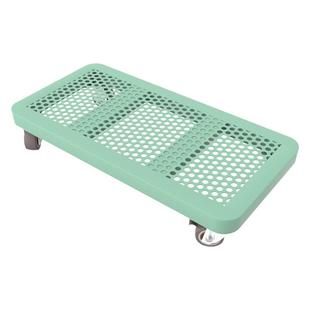 移动主机托架带滑轮底座金属电脑万向轮支架机箱小托盘花盆长方形