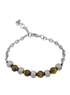 男钛钢链加石头大众款