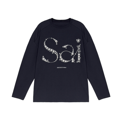 MIICHOUSSai珍珠纯棉长袖T恤