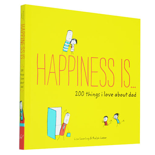 Lisa Swerling Happiness Is 系列 500 Ways To Show I Love You 英文原版 幸福是 表达我爱你的500种方式 可爱治愈漫画绘本
