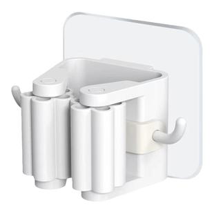 拖把壁挂夹挂钩免打孔浴室卫生间置物收纳神器强力粘胶拖布夹粘钩