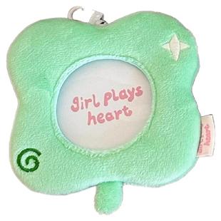 少女玩心原创大杂烩吧唧包挂件可爱毛绒迷你小痛包圆形徽章保护套