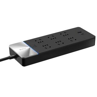 公牛抗电涌防雷插座插排家用可爬墙插线板带线拖接线板插板带开关