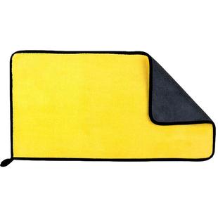 高密度双面超厚珊瑚绒擦车洗车毛巾抹布清洁巾多色神器专用不掉毛