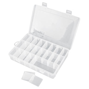 鹿仙子多格零件盒透明塑料收纳盒电子元件小螺丝分类格子配件工具