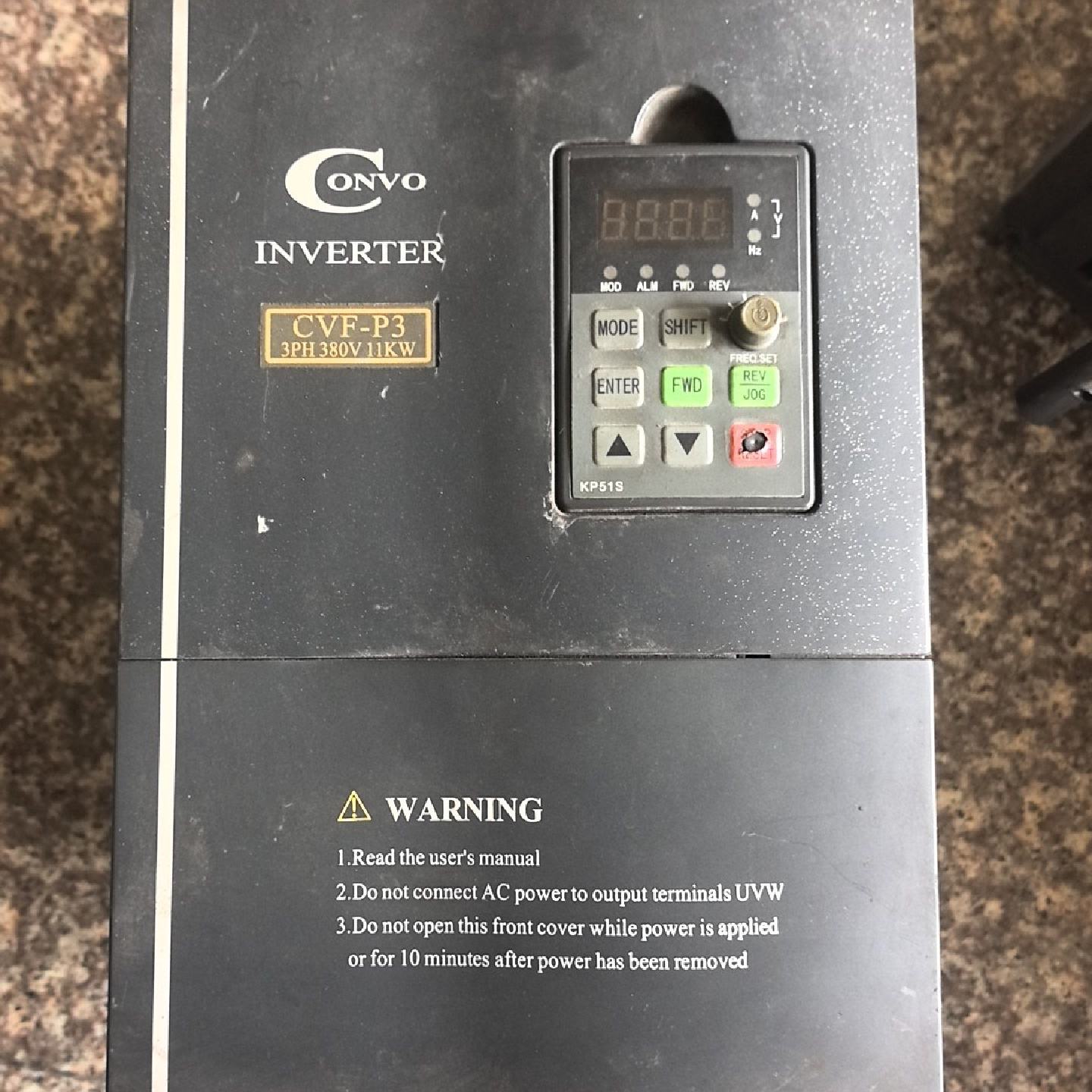 议价康沃变频器P3,7.5kw,二手拆机功能正常