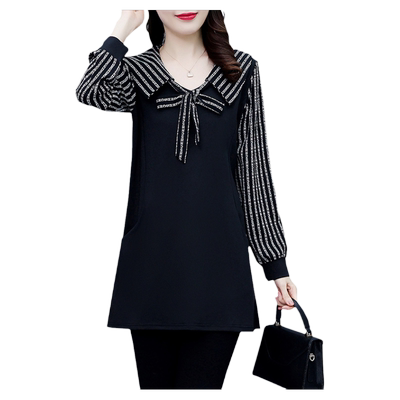 春秋新款中长款长袖mm