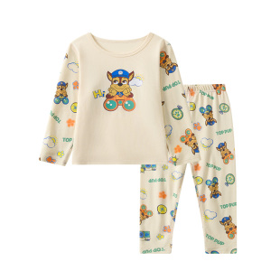 汪汪队男童秋衣秋裤套装秋冬a类纯棉儿童保暖内衣全棉宝男孩睡衣