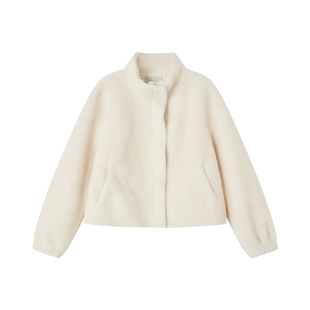 indicia标记2025冬季新款温暖氛围感显高显瘦毛绒感外套L2D5WT247