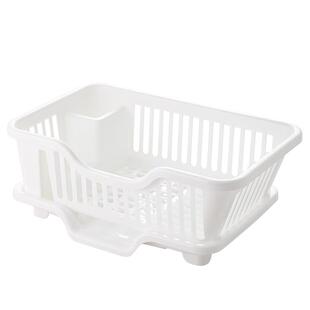 厨房沥水碗架简约碗柜小型放碗沥水架多功能家用碗筷餐具收纳篮筐