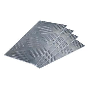 花纹铝板防滑铝板压花五条筋厂家定制1/2/3/4mm定制铝皮车用加工