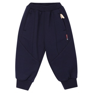 宝宝2025冬季新款加绒束口运动裤 允儿妈女童加厚卫裤儿童休闲裤