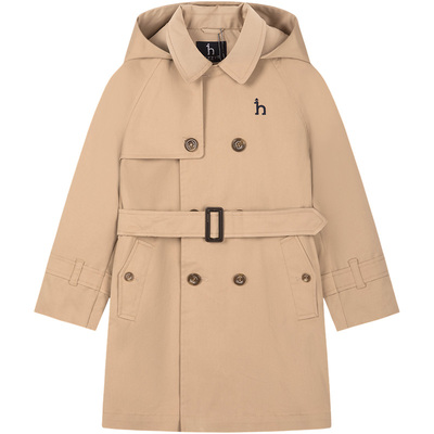 hazzys秋季男童连帽风衣