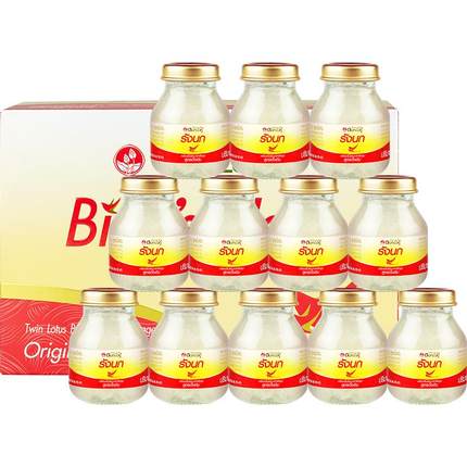 【自营】泰国双莲即食燕窝正品冰糖型75ml*6瓶*2盒孕妇滋补礼物