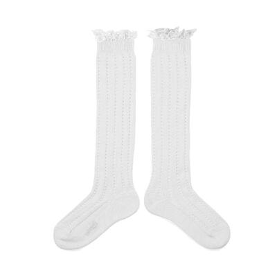 collegien女童超轻镂空中筒袜