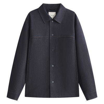 ZIOZIA男装26冬气凝胶棉丹宁棉服牛仔夹克外套ZJDE3621J
