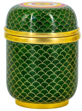 中外珐琅美术馆景泰蓝茶叶罐