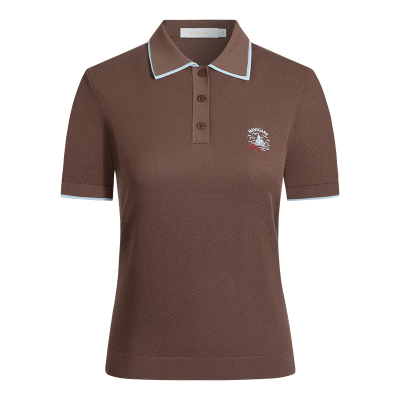 Navigare意大利小帆船2026夏季新款女士polo衫撞色翻领短袖T恤衫