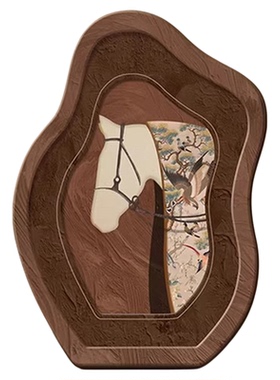 中古风桌面摆件装饰画斗柜玄关床头柜摆台复古艺术小众高级感摆画