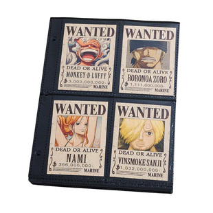 海贼王周边卡片收藏册全套小通缉令悬赏令海报立牌扑克牌生日礼物