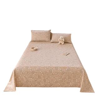 夏天双层纱床单单件a类母婴级宿舍单人非全棉纯棉被单1米5三件套