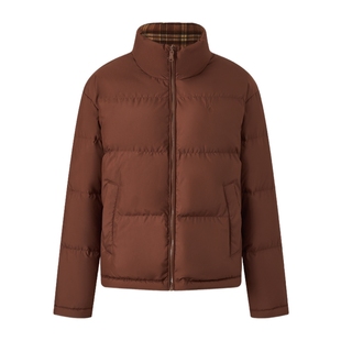 【双面穿】POLOWALK女装2025冬季新品女式羽绒服纯色复古通勤外套