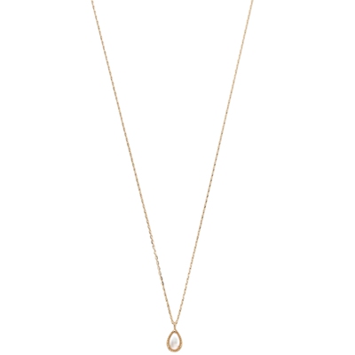 [即将涨价]agete/阿卡朵9K金【梦幻】蛋白石水滴造型项链精致锁