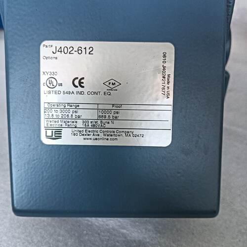 【询价】UE压力开关J402-612一台适用